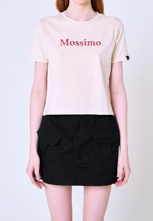 Mossimo Aurora Tapioca Classic Crop Fit Tee