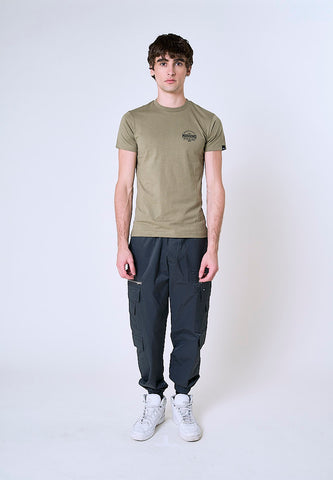 Mossimo Renzo Green Clay Musle Fit Tee
