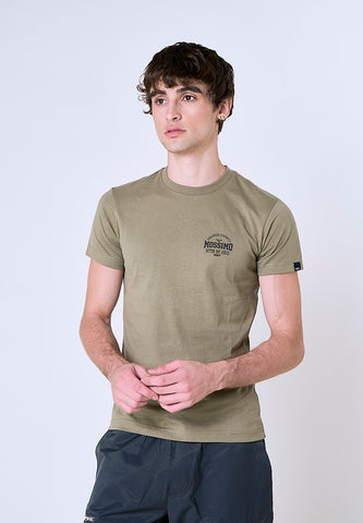 Mossimo Renzo Green Clay Musle Fit Tee