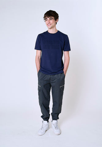 Mossimo Zion Navy Blue Classic Fit Tee