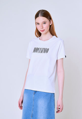 Mossimo Emma White Classic Fit Tee