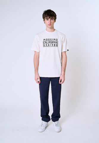 Mossimo Samuel Cream Comfort Fit Tee