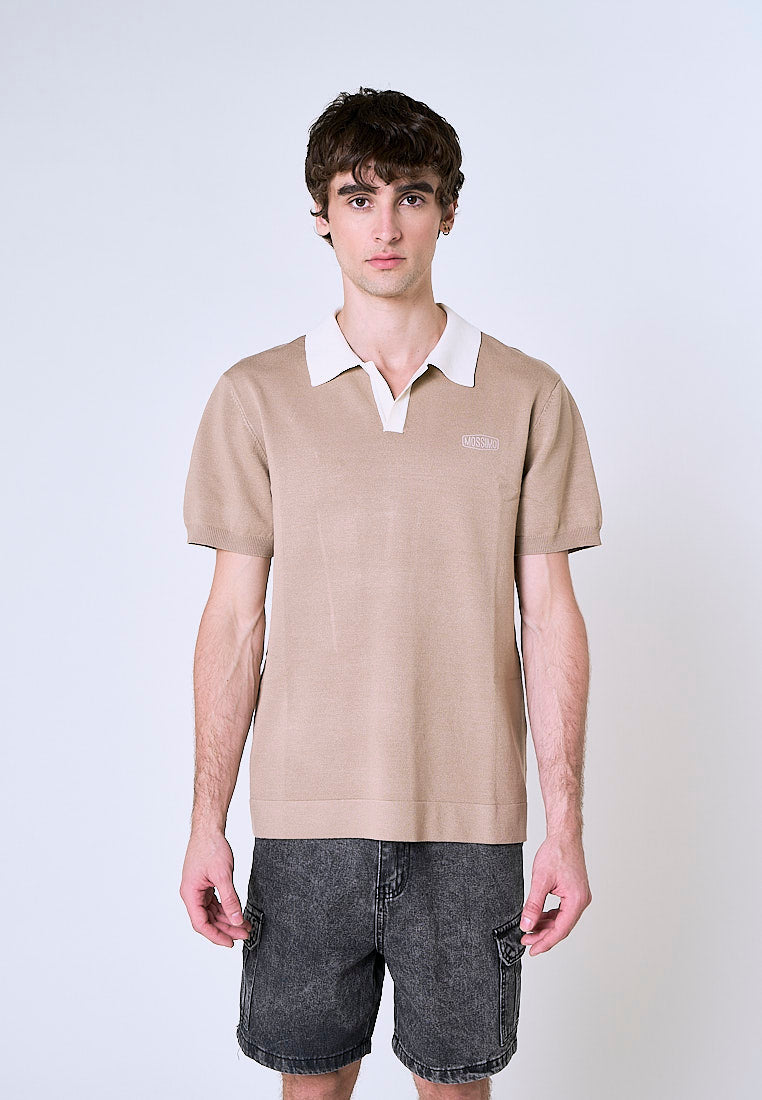Mossimo Corix Khaki Comfort Fit Flat Knit Polo