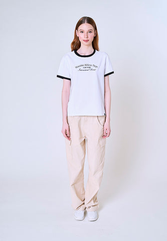 Mossimo Grace White Classic Fit Tee