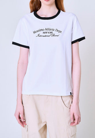 Mossimo Grace White Classic Fit Tee