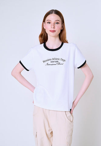 Mossimo Grace White Classic Fit Tee