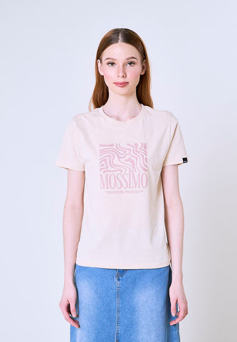 Mossimo Hannah Tapioca Classic Fit Tee