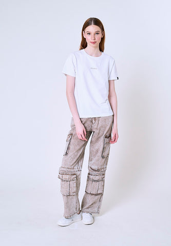 Mossimo Layla White Classic Fit Tee
