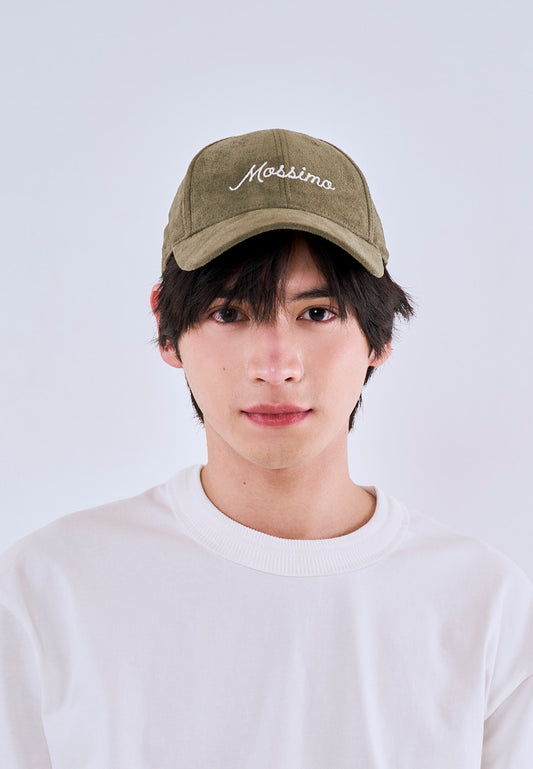 Mossimo Olive Unisex Suede Baseball Cap For Men For Women
