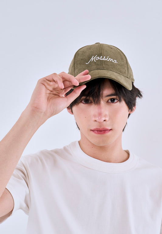 Mossimo Olive Unisex Suede Baseball Cap For Men For Women