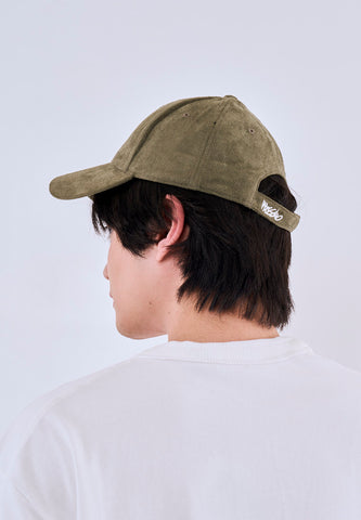 Mossimo Olive Unisex Suede Baseball Cap For Men For Women