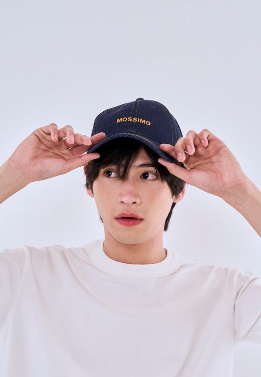 Mossimo Dark Blue Unisex Baseball Cap w/ Embroidery For Men For Women