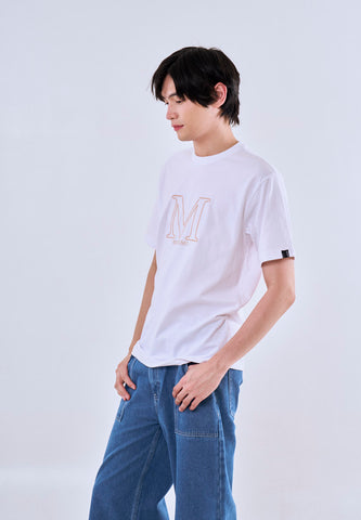 Mossimo Neo White Round Neck Comfort Fit Tee For Men