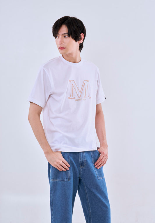 Mossimo Neo White Round Neck Comfort Fit Tee For Men