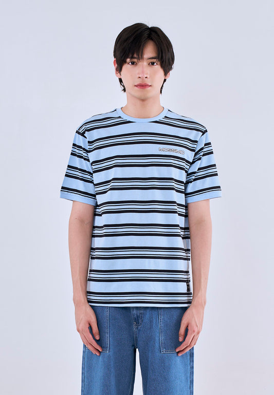 Mossimo Caelan Blue Black Comfort Fit Tee For Men