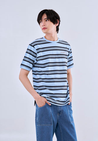 Mossimo Caelan Blue Black Comfort Fit Tee For Men