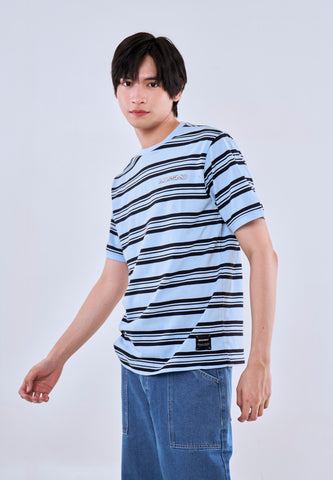 Mossimo Caelan Blue Black Comfort Fit Tee For Men