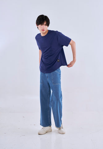 Mossimo Kaizen Blue Modern Fit Tee For Men