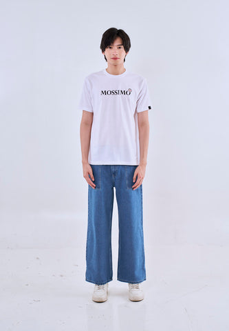 Mossimo Harvey White Round Neck Classic Fit Tee For Men