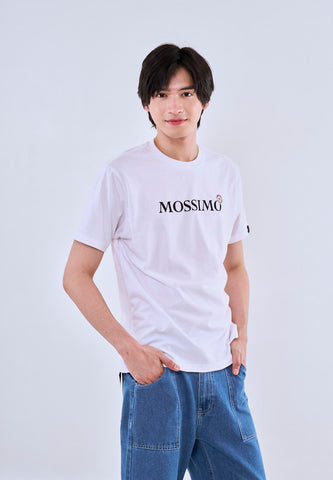 Mossimo Harvey White Round Neck Classic Fit Tee For Men