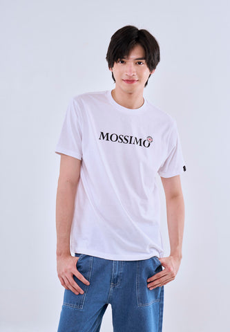 Mossimo Harvey White Round Neck Classic Fit Tee For Men