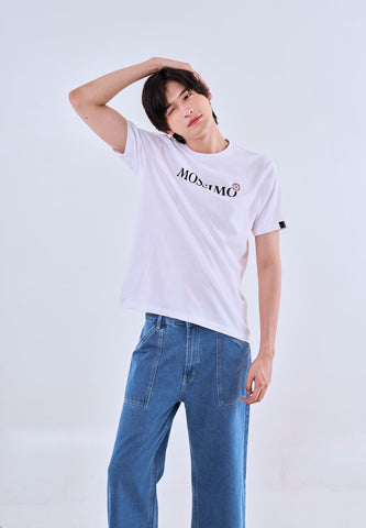 Mossimo Harvey White Round Neck Classic Fit Tee For Men