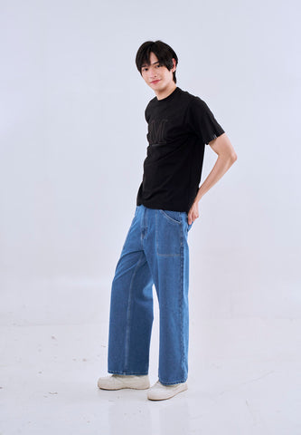 Mossimo Neo Black Round Neck Comfort Fit Tee For Men