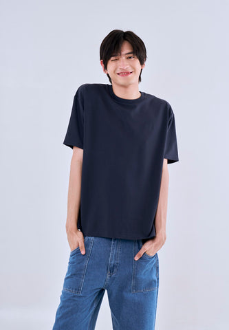 Mossimo Benji Navy Blue  Modern Fit Tee Round Neck For Men