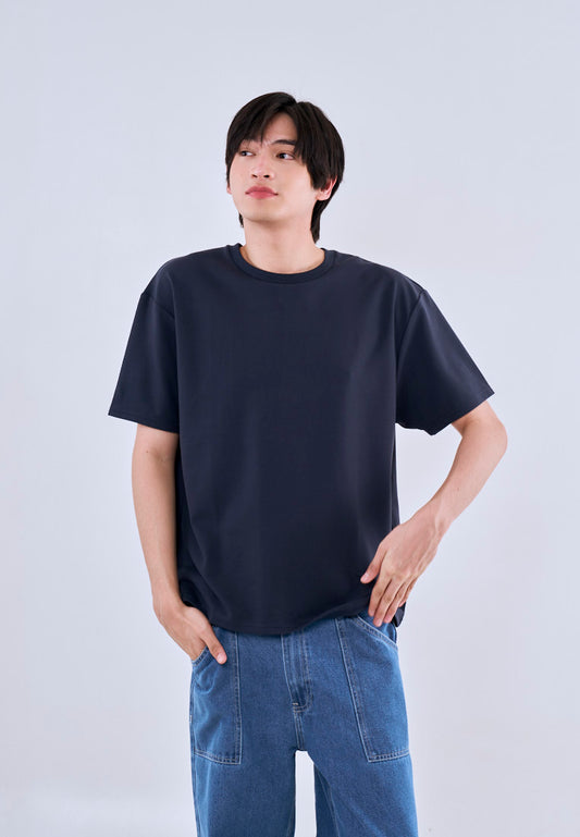 Mossimo Benji Navy Blue  Modern Fit Tee Round Neck For Men