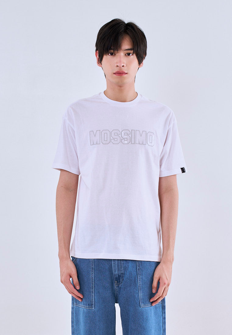 Mossimo Maximo White Round Neck Urban Fit Tee For Men
