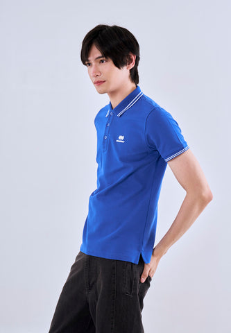 Mossimo Sapphire Polo Shirt with Tipping on Collar For Men