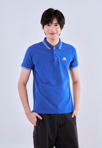 Mossimo Sapphire Polo Shirt with Tipping on Collar For Men