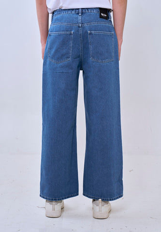 Mossimo Light Blue Straight Fit Jeans w/ Top Stitching For Men