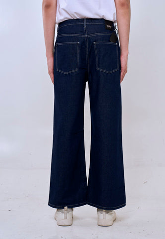 Mossimo Gavin Dark Blue Straight Leg W/ Top Stitching Pants For Men