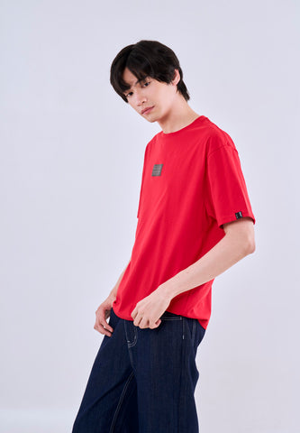 Mossimo Zayn Red Modern Fit Tee For Men