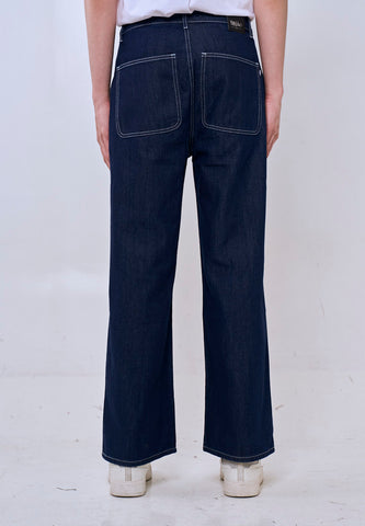 Mossimo Vince Dark Blue Straight Fit Denim Pants For Men