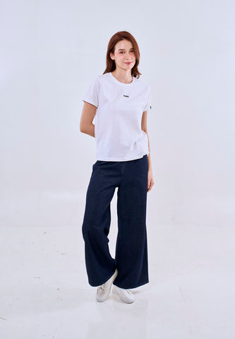 Mossimo Livia Dark Blue Wide Leg High Rise Denim Pants For Women