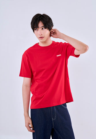 Mossimo Leandro Red Urban Fit Tee For Men
