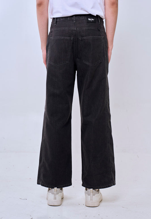 Mossimo Spencer Dark Gray Straight Fit Acid Wash Denim Jeans For Men