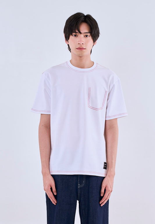 Mossimo Carson White Regular Fit Tee For Men