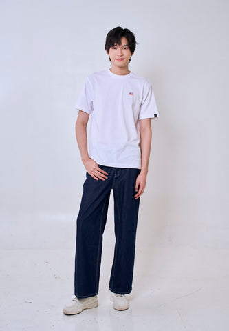 Mossimo Vince Dark Blue Straight Fit Denim Pants For Men