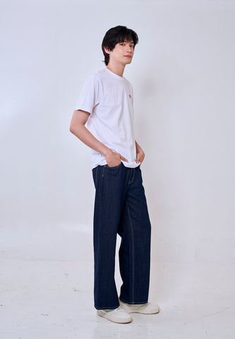Mossimo Louie White Round Neck Comfort Fit Tee For Men