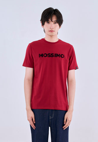 Mossimo Duke Red Round Neck Classic Fit Tee For Men