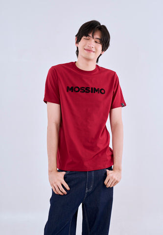 Mossimo Duke Red Round Neck Classic Fit Tee For Men