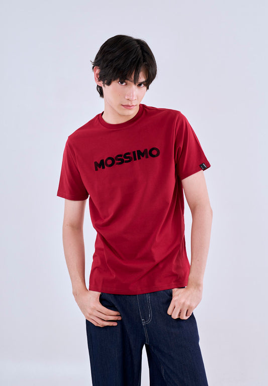 Mossimo Duke Red Round Neck Classic Fit Tee For Men