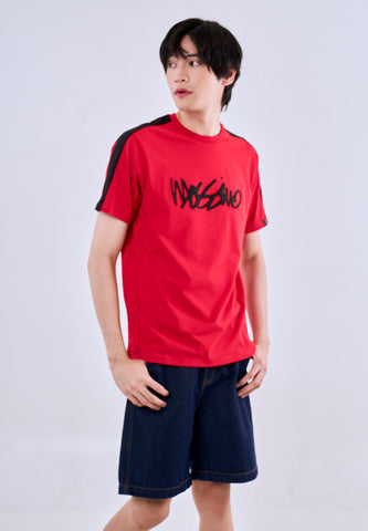 Mossimo Miro Red Classic Fit Tee For Men