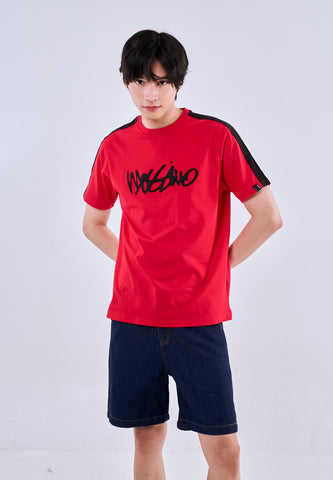 Mossimo Miro Red Classic Fit Tee For Men