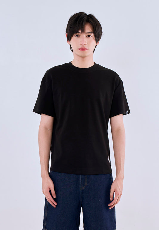 Mossimo Conrad Black Oversized Fit Tee Round Neck  For Men