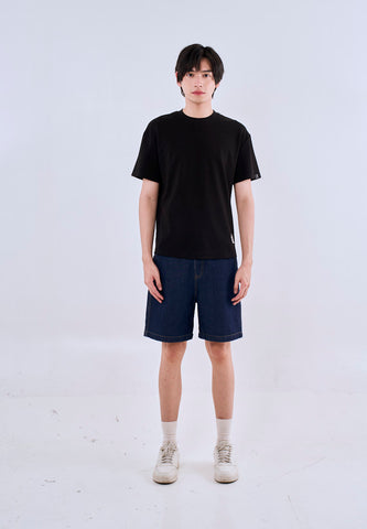 Mossimo Conrad Black Oversized Fit Tee Round Neck  For Men