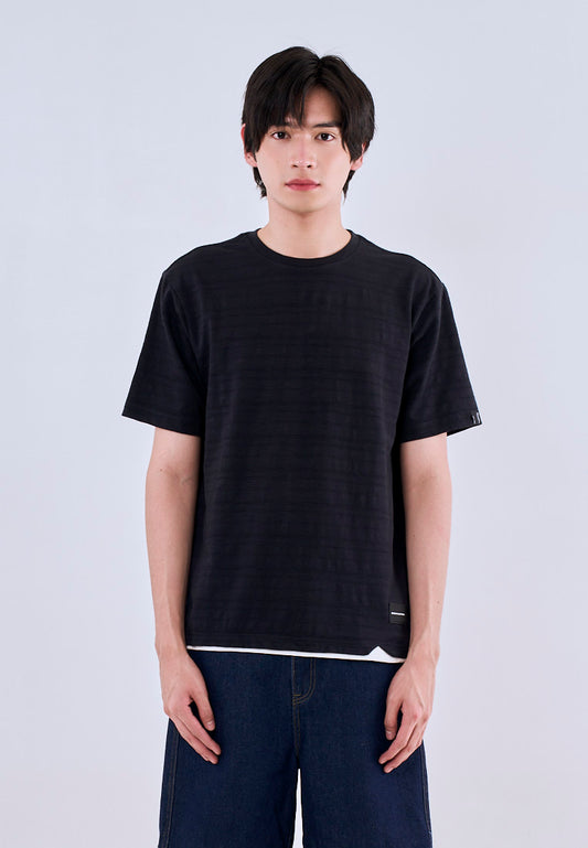 Mossimo Byron Black  Comfort Fit Tee Round Neck For Men